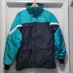 Vintage 80S Polaris Insulated Teal Blue Nylon Snowmobile Jacket Usa Men's Xl. Fixed Price $55.00.