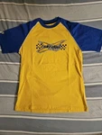 Vintage Ski-doo Team Yellow Blue Raglan Sports Shirt Size Small Men's. Fixed Price $20.00.