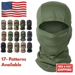 Tactical Camo Balaclava Full Face Mask Hunting Ski Cycling Airsoft Hood - 17 Col. Fixed Price $10.99.