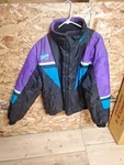 Vintage Choko Trail Star Snowmobile Jacket Coat Mens Size Large Purple Black. Fixed Price $27.99.