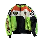 Vintage 1990S Team Arctic Cat Racing Neon Green Snowmobile Jacket Size Xl. Fixed Price $100.00.