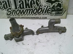 Yamaha Snowmobile Engine Coolant Water Manifolds Jacket Carb Exh.. Fixed Price $35.00.
