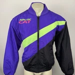 Arctic Cat Snowmobile Jacket Vintage Racing Coat Ski Bomber Neon Mens Xl. Fixed Price $49.99.