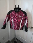 Castle Jacket Women's Size Xs Y2K Pink And Black Snowmobile Winter Race. Fixed Price $60.00.
