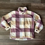 Dsg Kids Plaid Button Down Shirt Jacket Shacket Purple Beige Fall Size. Fixed Price $16.20.