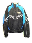 Vtg Rpm Ski-doo Bombardier Blue Black Racing Coat Snowmobile Tall Jacket. Fixed Price $44.99.
