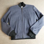 Vintage Valley Forge Jacket Medium Blue Solid %100 Wool Bomber Usa Made. Fixed Price $34.94.
