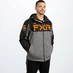 New Fxr Mens Helium Ride Softshell Hooded Jacket, Grey, Orange, 2XL, Xxl. Fixed Price $149.99.