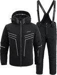 Men's HX9120 Ski Jacket Pants Set Waterproof Windproof Hooded 2PC #R032. Fixed Price $58.80.