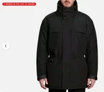 New Ski-doo -35C Snowmobile Men's Kanuk Jacket, Black. Fixed Price $105.00.