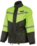 Fly Racing 2-PIECE Men's Street Motorcycle Rain Suit Black/hi-vis 5X-LARGE. Fixed Price $95.83.