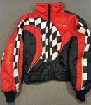Vtg Polaris Red/black Full Zip Snowmobile Jacket Coat Youth Boys 16 Flawed Usa. Fixed Price $99.95.