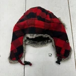 Goodfellow Red Black Plaid Print Faux Fur Buckle Trapper Hat Mens One Size New. Fixed Price $15.00.