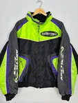 Team Arctic Cat Racing Snowmobile Full Jacket Mens Black Green Zipper Pocket. Fixed Price $67.50.