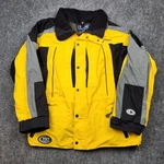Pure Polaris Jacket Mens Xl Yellow Black Snowmobile Ski Parka Zip Pockets Nylon. Fixed Price $49.63.