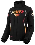 Fxr Team 22 Womens Snow Jacket Black/sunrise 16 Usa. Fixed Price $235.33.
