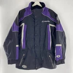 Polaris Snowmobile Shell Jacket Pure Mvt Black Purple Men's Sz. Fixed Price $69.99.