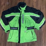 Arctiva Snowmobile Jacket Hi-vis Green Black Reflective Insulated Men Small. Fixed Price $51.19.