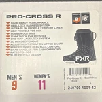 Fxr Pro-cross Men's Boots Black Size Us 9. Fixed Price $169.00.