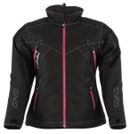 Arctiva Fits Women's Pivot 6 Snowmobile Jacket Black/pink 2XL 3121-0813. Fixed Price $179.95.