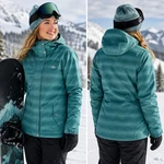 Aperture Snowboard Jacket Women Small Teal Hooded Powder Skirt Winter Coat. Fixed Price $39.00.